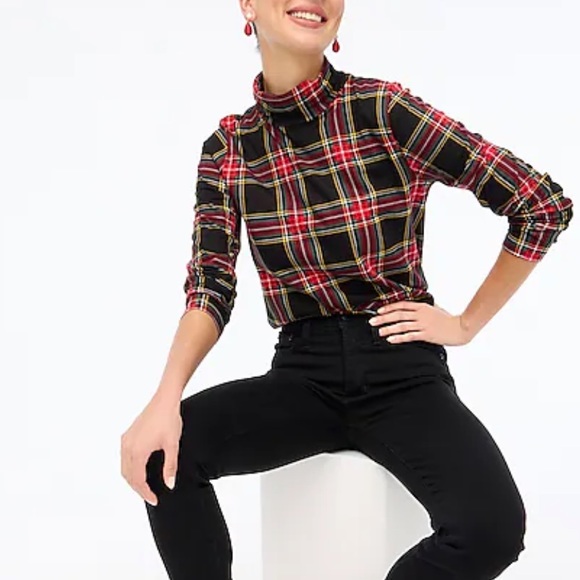 J. Crew Factory Tops - J crew long sleeve mock neck EUC